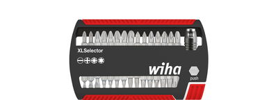Wiha Bit set XLSelector Standard 25 mm assorted 31-pcs. 1/4" C6,3 (29417)