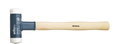 Wiha Soft-faced hammer dead-blow, very hard with hickory wooden handle, round hammer face 30, 350 mm (39008)