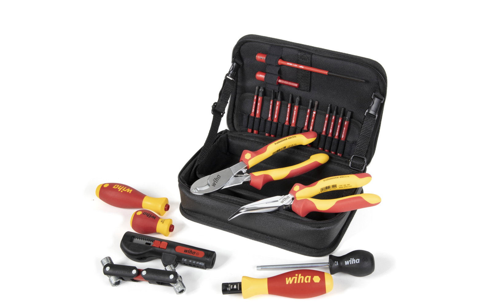 Wiha Wall box installation tool set 23 pcs. incl. multifunctional bag (45289)