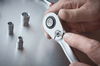 Wiha Reversible ratchet 1/4" with push button and detent retaining ball 135 mm (45626)