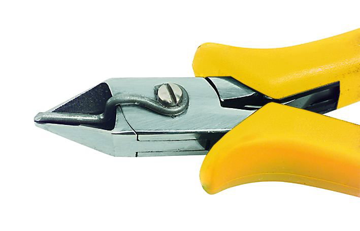 Wiha Professional ESD diagonal cutters wide, pointed head and wire trapping spring with small bevelled edge 115 mm, 4 1/2" (26822) – Image 3 of 5