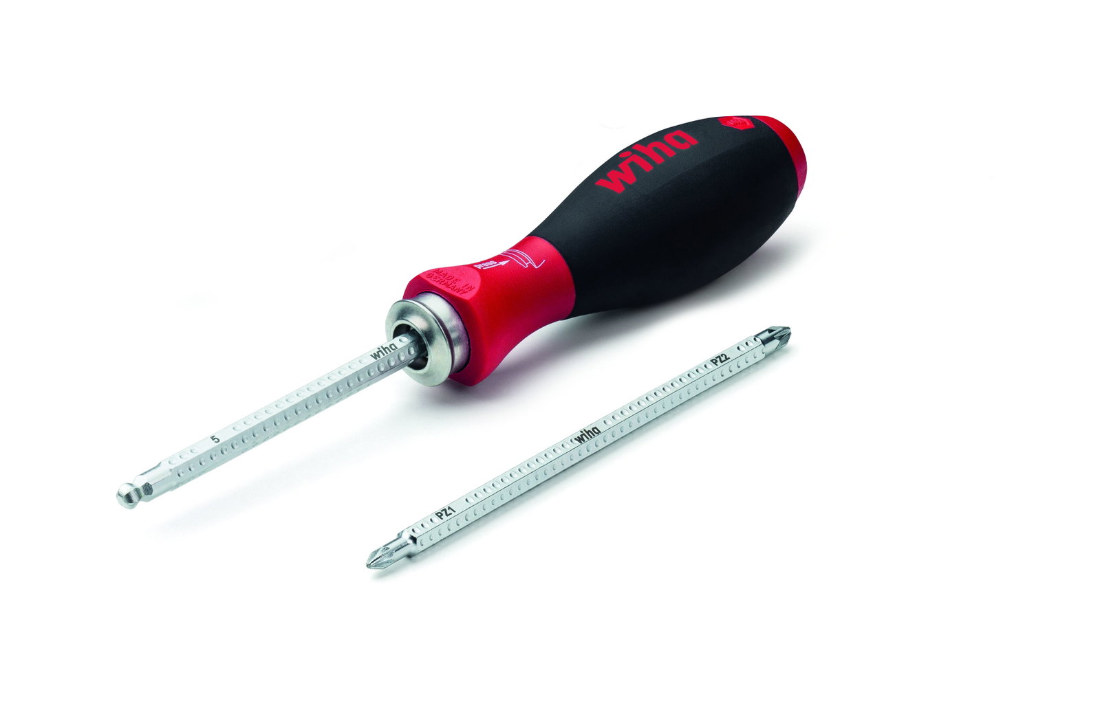 Wiha Screwdriver with interchangeable blade set SYSTEM 6 assorted 7-pcs. incl. roll-up bag (32298) – Image 7 of 16