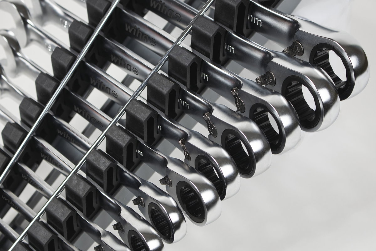 Wiha Ring ratchet open-ended spanner set 12 pcs. switchable in holder (44661) – Image 4 of 29