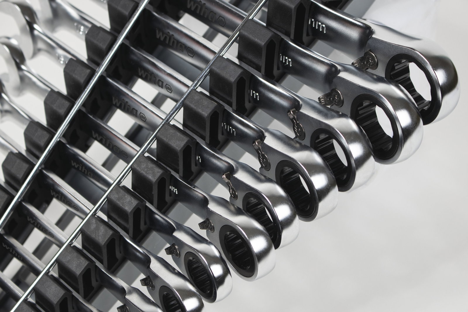 Wiha Ring ratchet open-ended spanner set 12 pcs. switchable in holder (44661) – Image 4 of 29