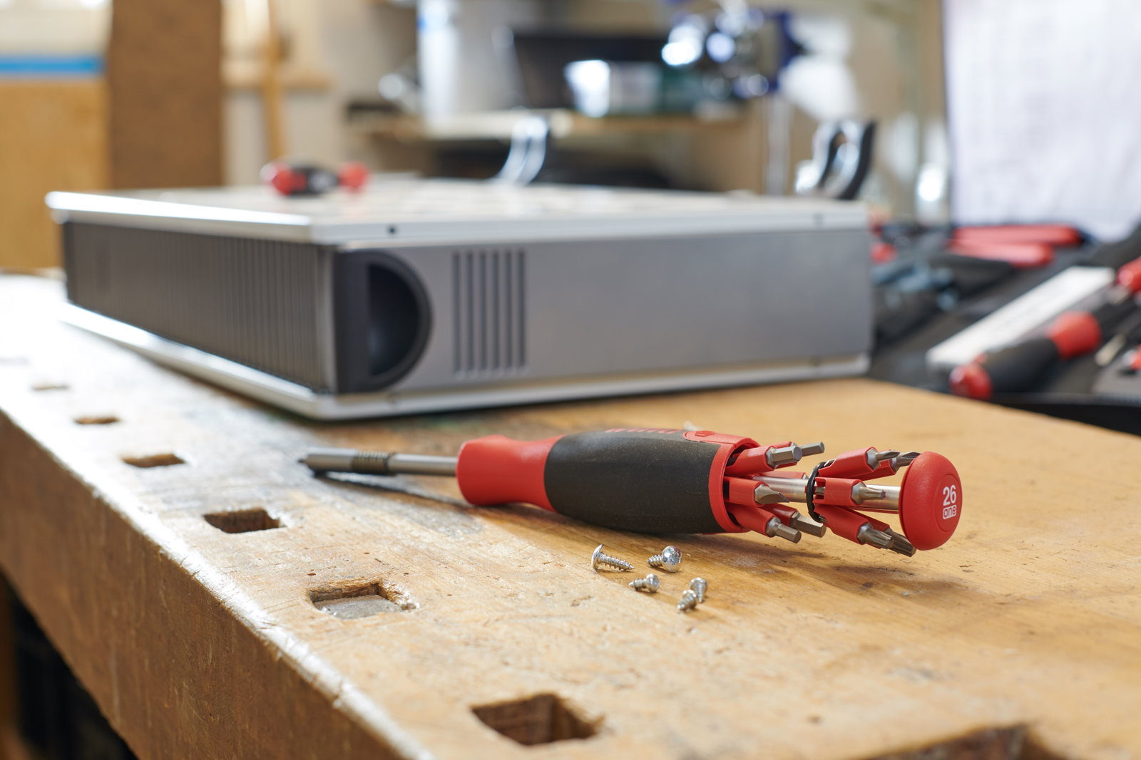 Wiha Screwdriver with bit magazine LiftUp 26one® Mixed with 13 double bits (43895) – Image 10 of 13