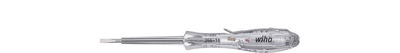 Wiha Voltage tester SoftFinish® single-pole, 110-250 volts Slotted transparent, with push-on clip 3.0 mm (34745)