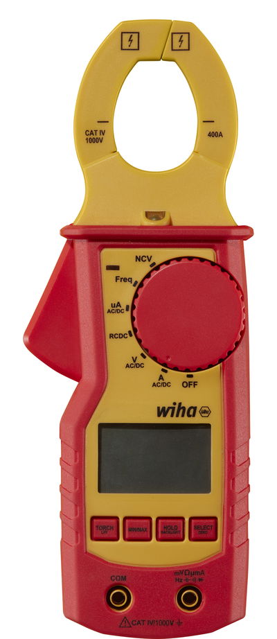 Wiha Clamp meter up to 1,000 V AC, CAT IV incl. 2x AAA batteries (45219)