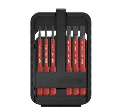 Wiha slimBit electric bit set Slotted, 6-pcs. (43152)