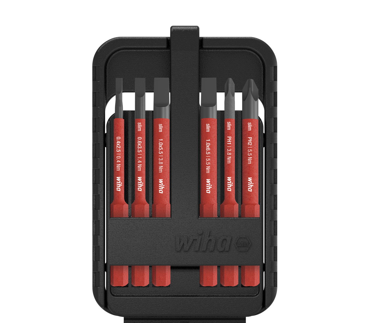 Wiha slimBit electric bit set Slotted, Phillips 6-pcs. (43159)