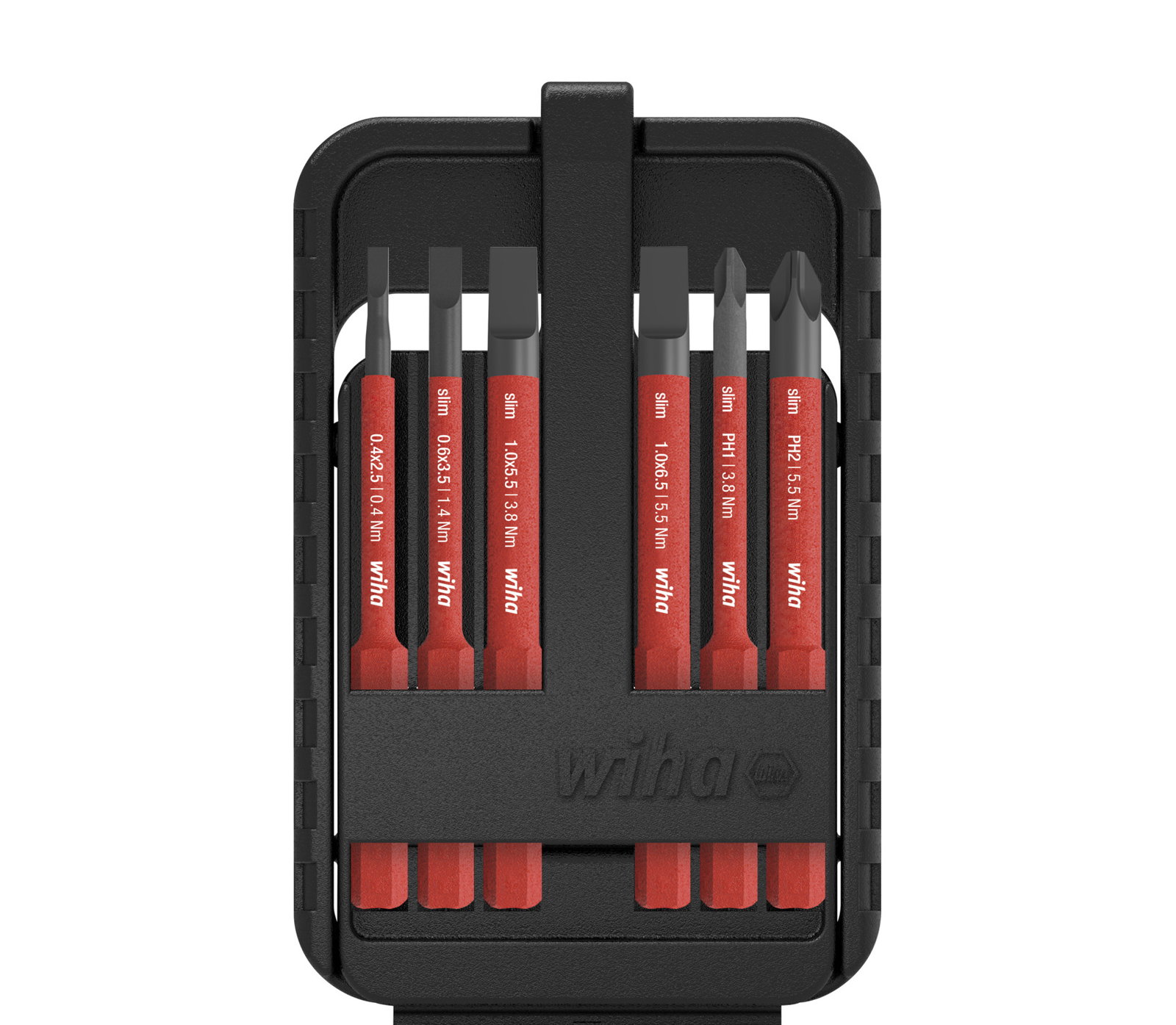 Wiha slimBit electric bit set Slotted, Phillips 6-pcs. (43159)