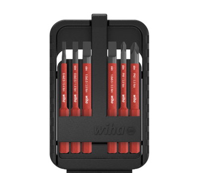 Wiha slimBit electric bit set Slotted, Phillips 6-pcs. (43159)