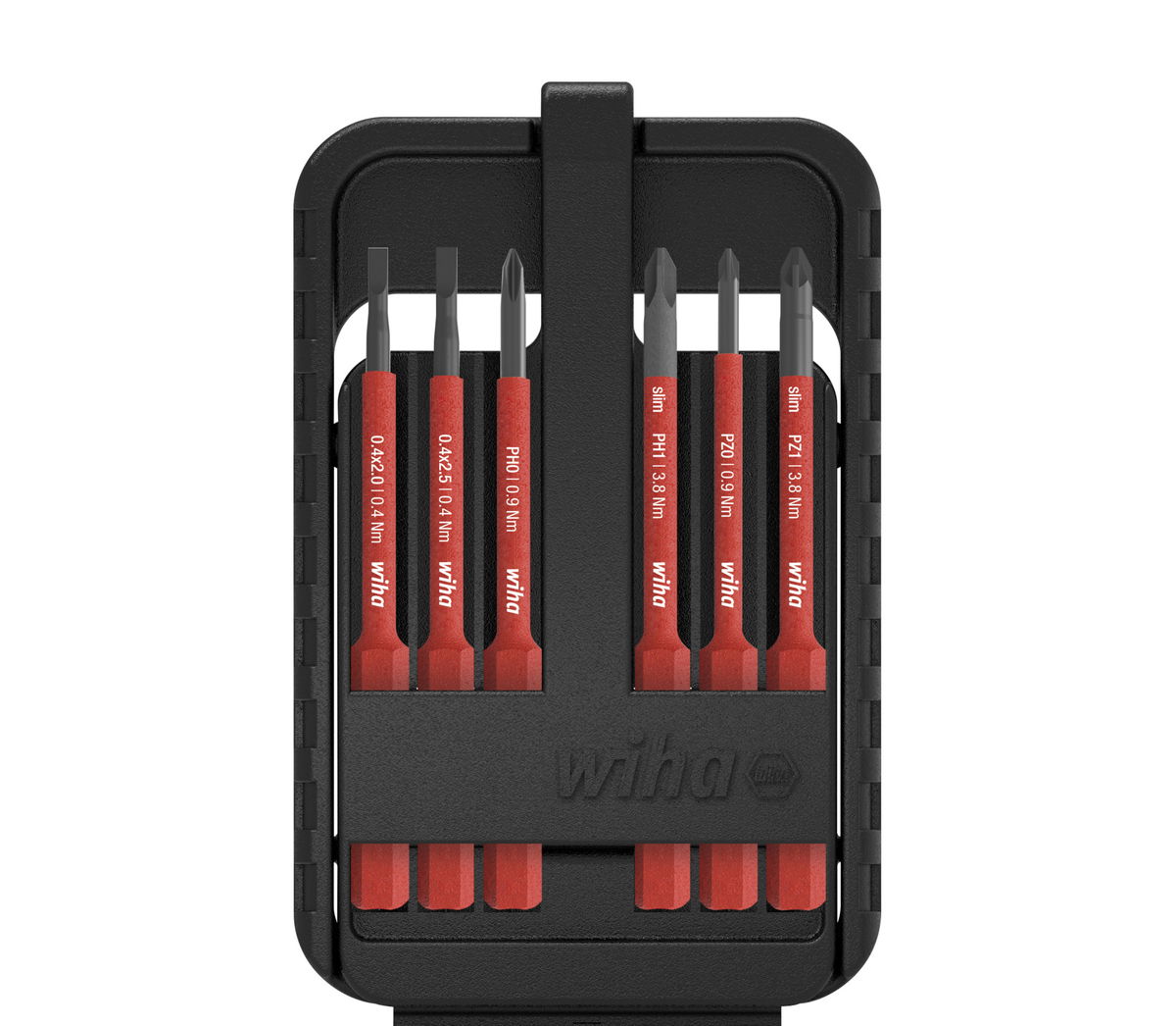 Wiha slimBit electric bit set Slotted, Phillips, Pozidriv 6-pcs. (43160)