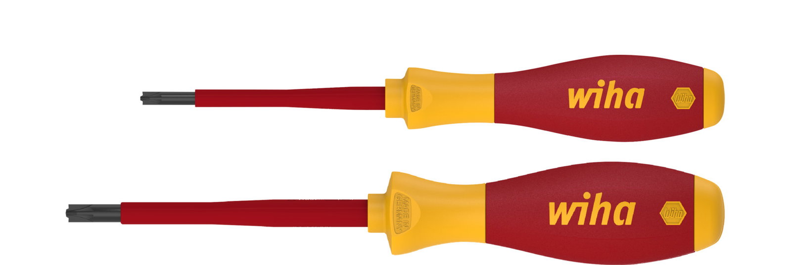 Wiha Screwdriver set SoftFinish® electric PlusMinus/Pozidriv, 2-pcs. on SB-card (32282)