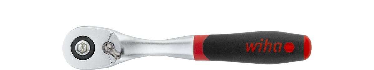 Wiha Reversible ratchet 1/4" with push button and detent retaining ball 135 mm (45626) – Image 2 of 10
