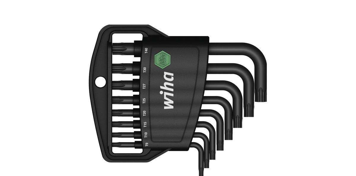 Wiha L-key set in Classic holder TORX®, 8-pcs., short, black oxidised (36461) – Image 2 of 3