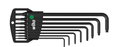 Wiha L-key set in Classic holder TORX® ball end, 8-pcs., black oxidised (32394)