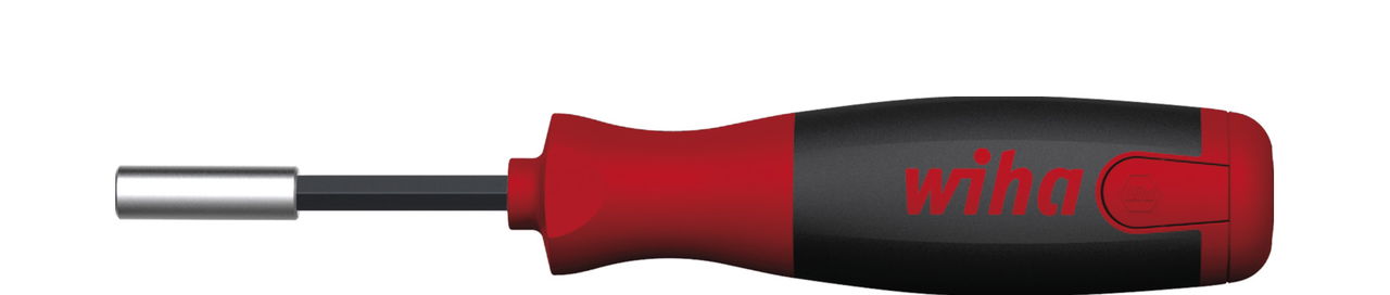 Wiha Screwdriver with LiftUp 25 magnetic bit magazine assorted with 12 bits, 1/4" in SB-cardboard packaging (38606)