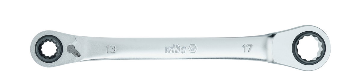 Wiha Double ring ratchet wrench 4in1 switchable 17 mm (45421)