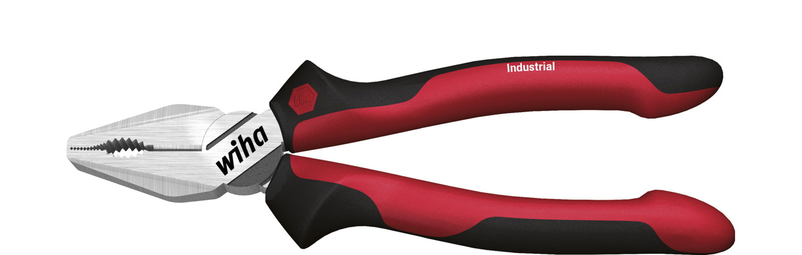 Wiha Combination pliers Industrial with DynamicJoint® and OptiGrip with extra long cutting edge 160 mm, 6 1/2" (30979)