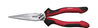 Wiha Industrial needle nose pliers with cutting edge straight shape 200 mm, 8" (34515)