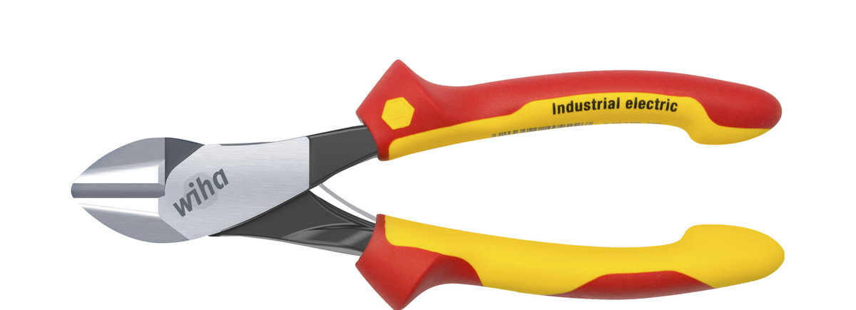 Wiha Industrial electric heavy-duty diagonal cutters with DynamicJoint® with switchable opening spring 200 mm, 8" (41280) – Image 3 of 7