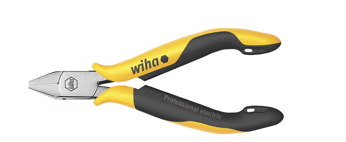 Wiha Professional ESD diagonal cutters wide, pointed head without bevelled edge 115 mm, 4 1/2" (26821) – Image 2 of 4