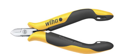 Wiha Professional ESD diagonal cutters narrow, semi-rounded head with small bevelled edge 115 mm, 4 1/2" (26826)