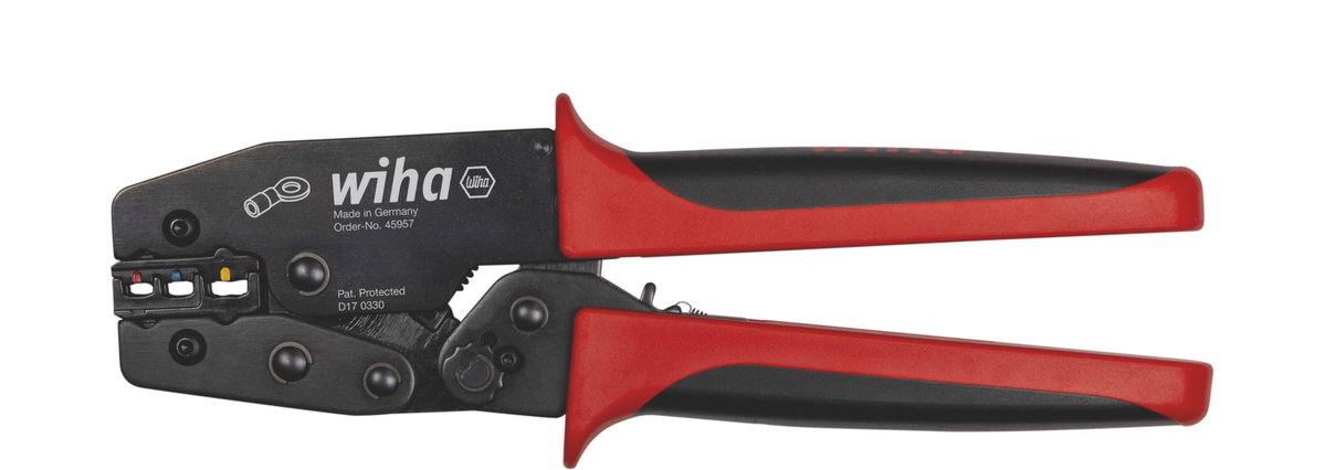 Wiha Crimping tools for insulated cable eyes and contacts 0,5 - 6,0 mm² 220 mm (45957)