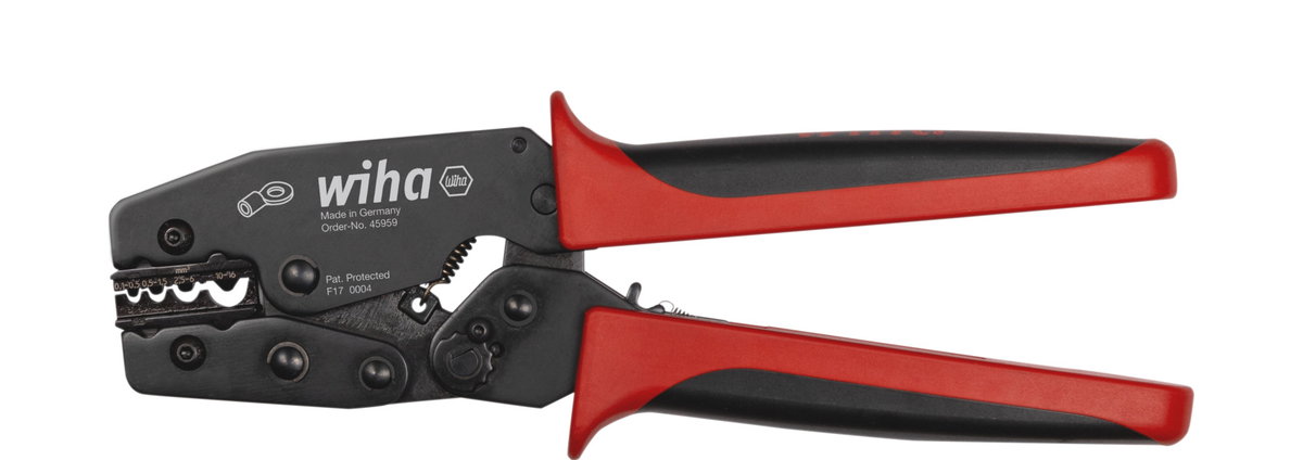 Wiha Crimp tool for non-insulated cable eye with closed sleeve 220 mm (45959)