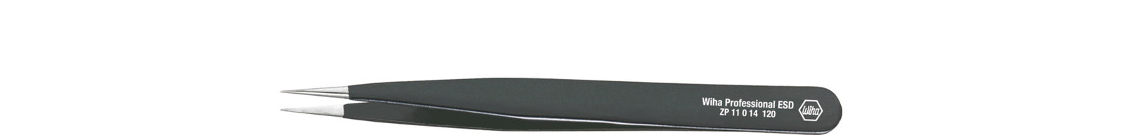 Wiha Precision tweezers Professional ESD Type 00 00, 120 mm (32327)