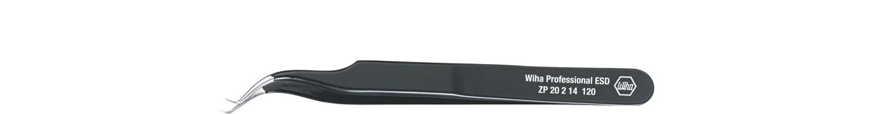 Wiha Precision tweezers Professional ESD Type 7abb 7abb, 120 mm (32336)