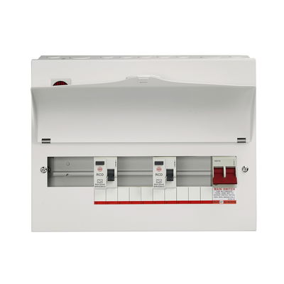 10 Way High Integrity Consumer Unit 100A Main Switch, 80A 30mA RCDs, Flexible Configuration
