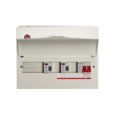 9 Way High Integrity Consumer Unit 100A Main Switch, 80A 30mA RCDs, Flexible Configuration, with SPD