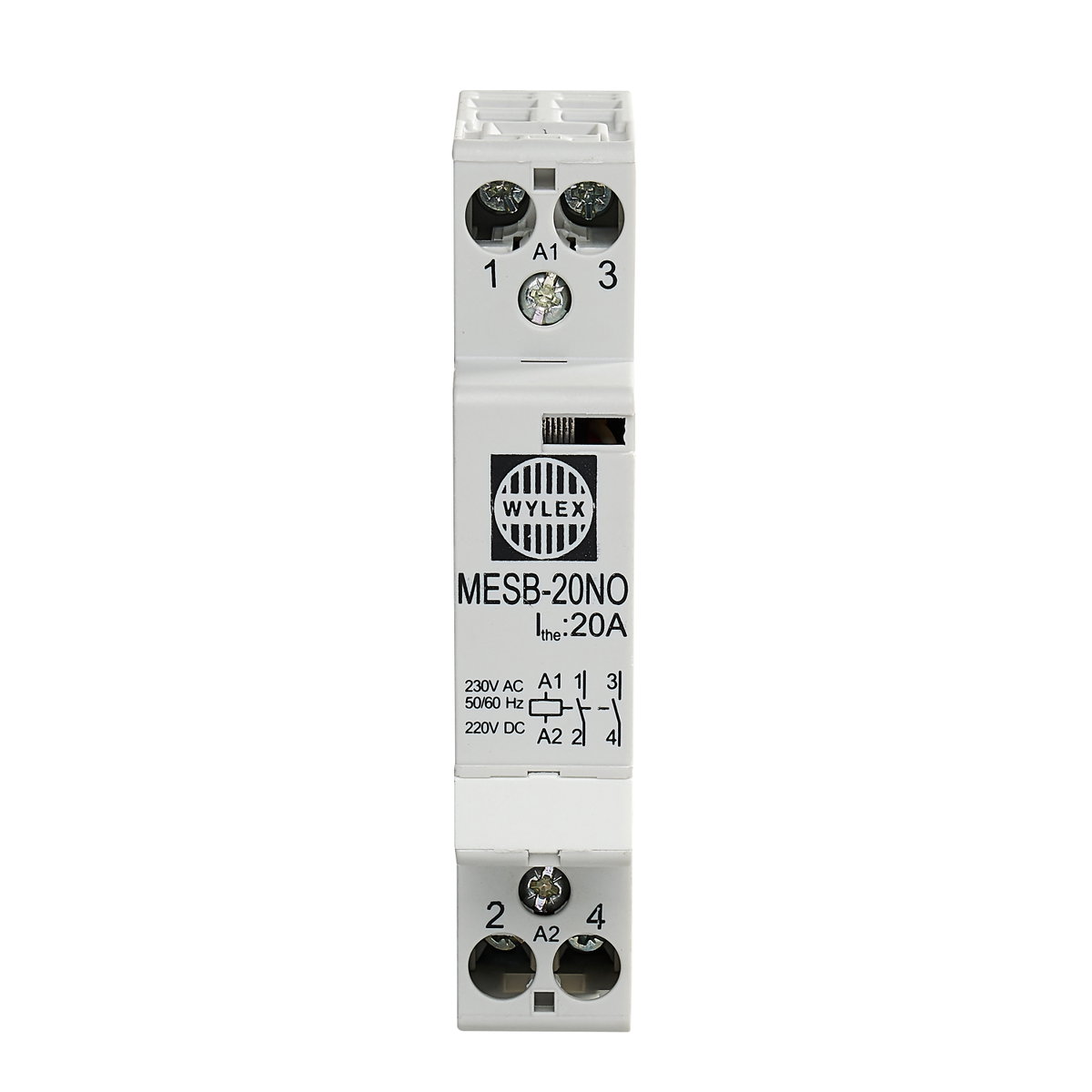 20A Contactor 2 Pole 1 Module (Normally Open)