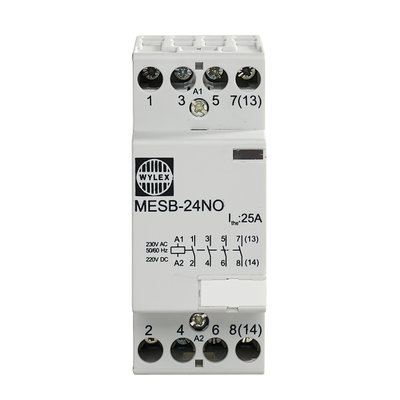 24A Contactor 4 Pole 2 Module (Normally Open)