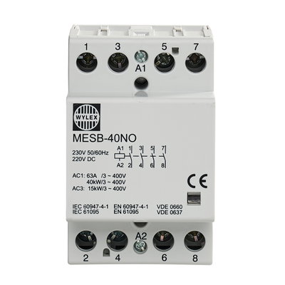 40A Contactor 4 Pole 3 Module (Normally Open)