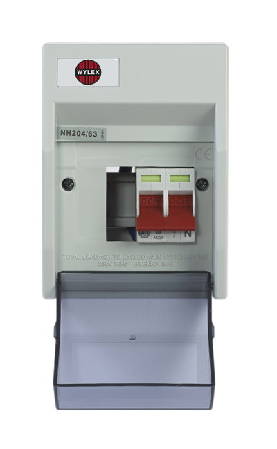 2 Way Insulated Consumer Unit Main Switch 63A
