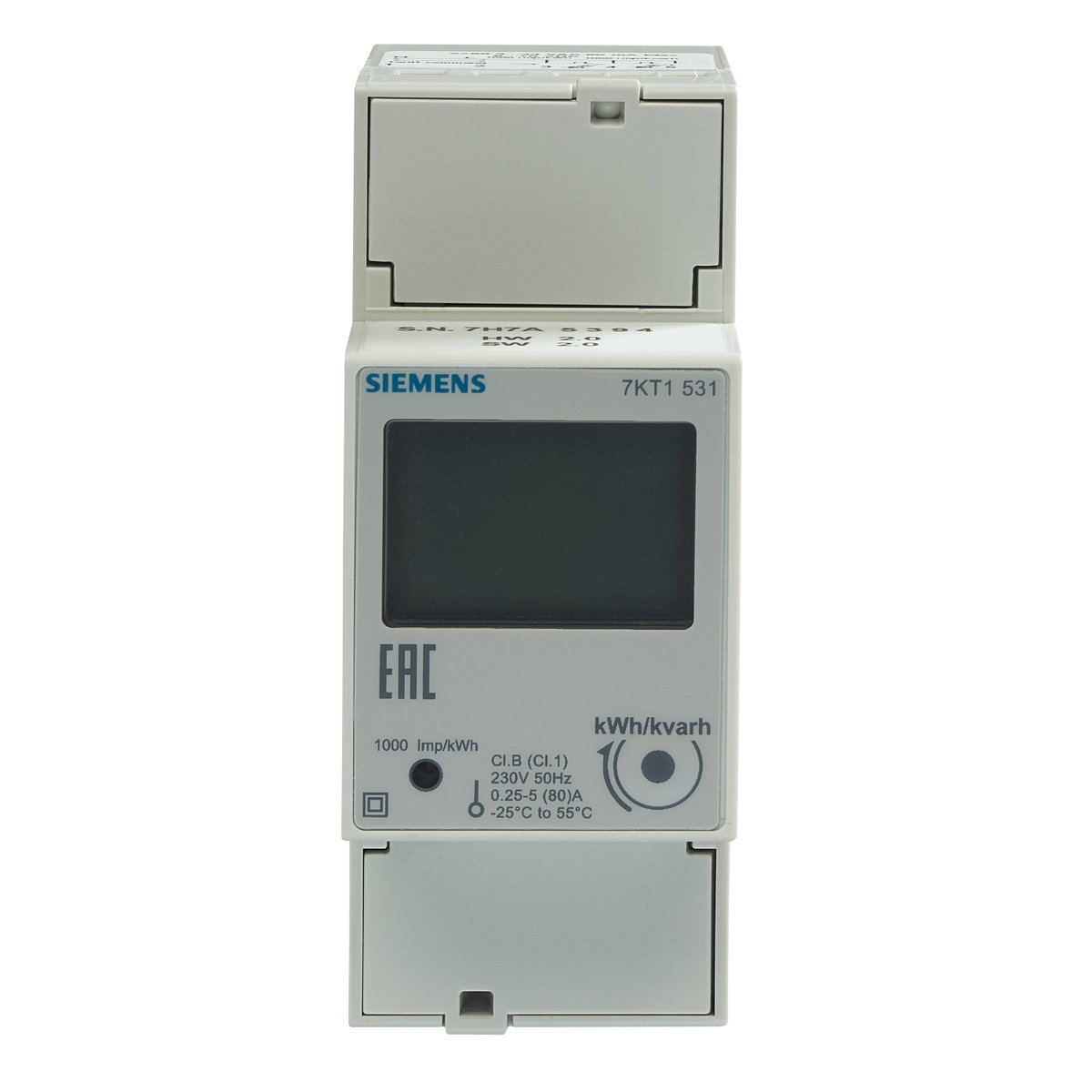 80A 1P+N Direct Connection kWh Meter