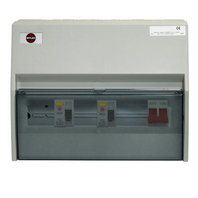 7 Way Insulated High Integrity Consumer Unit 100A Main Switch, 80A 30mA RCDs, Flexible Configuration