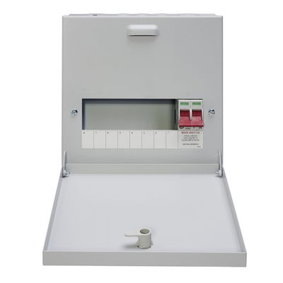8-Way 100A Surface 1P+N Distribution Board c/w Switch Disconnector
