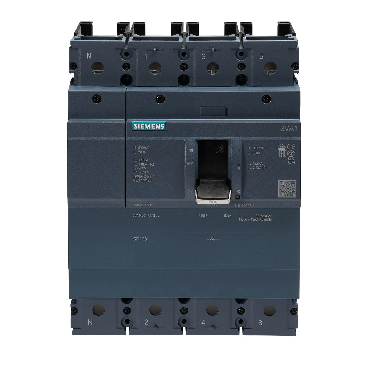 500A 4P Switch Disconnector Incomer