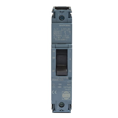 50A 25kA 1P NHV MCCB FTFM c/w Box Terminals