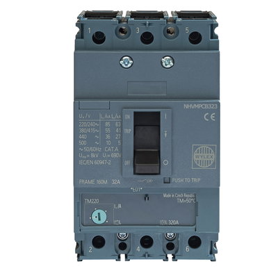 32A 55kA 3P NHV MCCB ATFM c/w Box Terminals