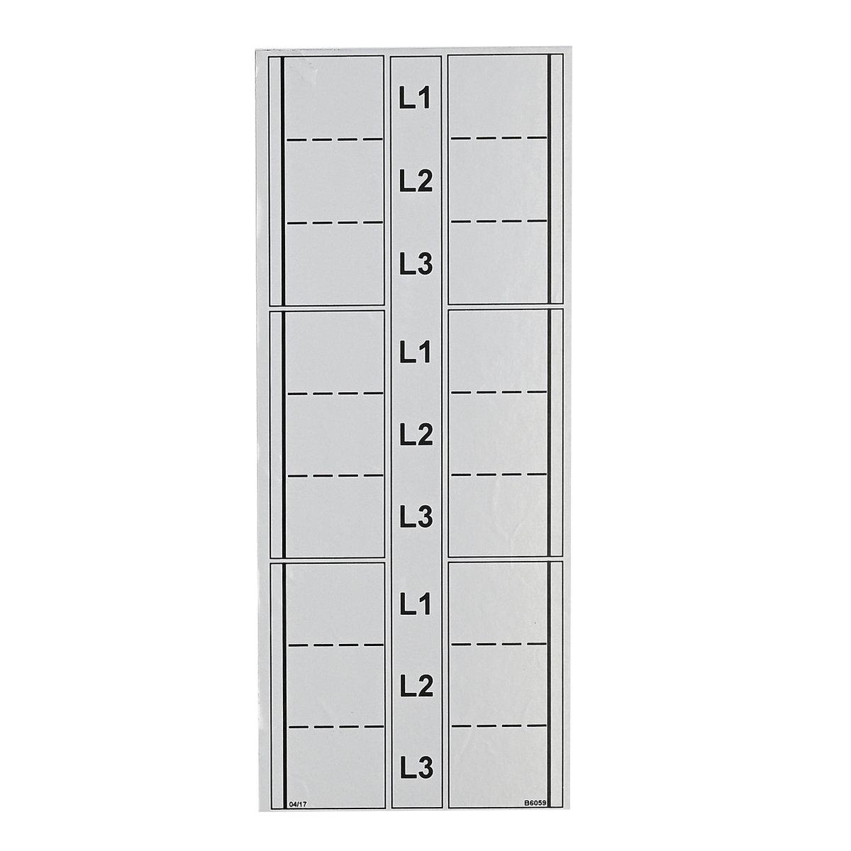 Way Label (Shield) 6-Way