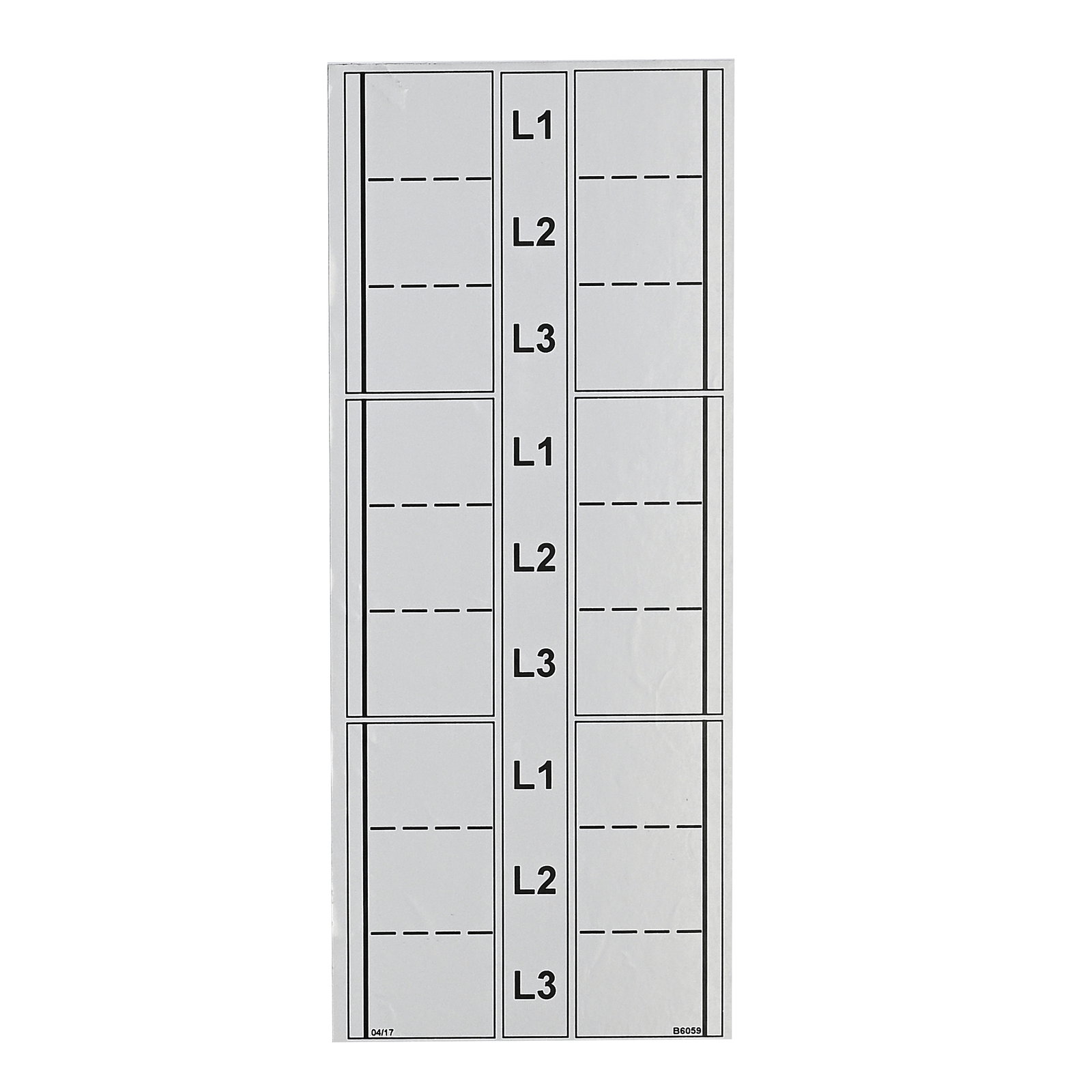 Way Label (Shield) 6-Way