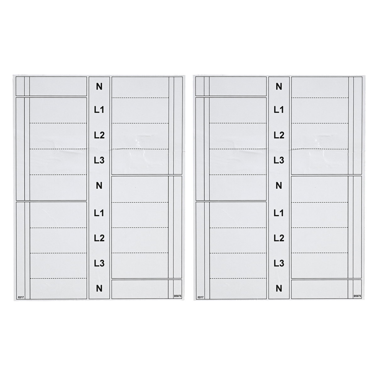 Way Label (Shield) 4P 8-Way
