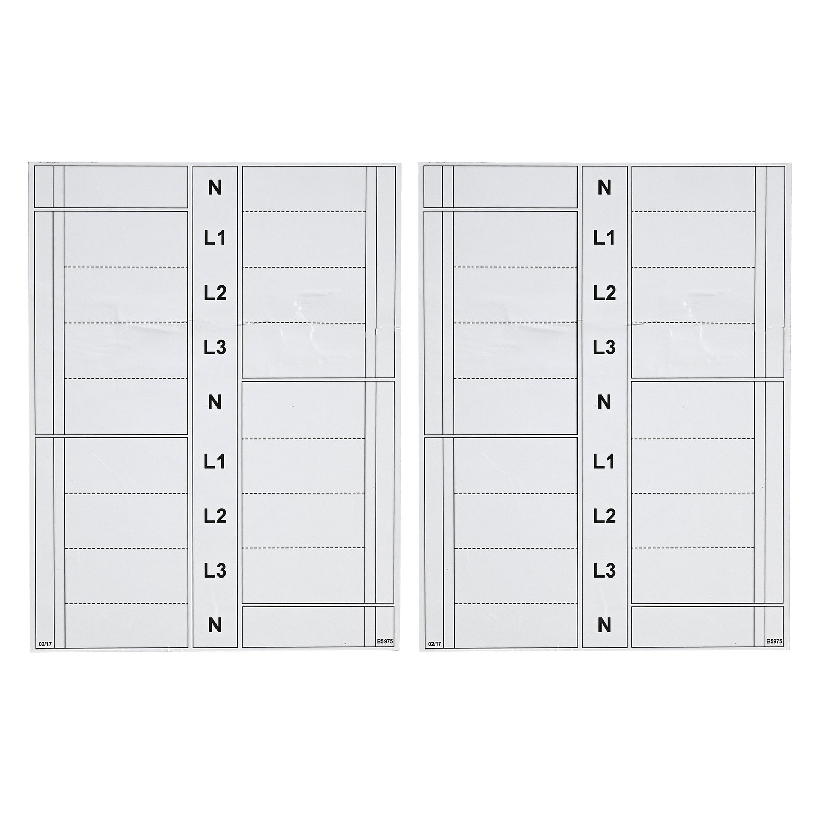 Way Label (Shield) 4P 8-Way