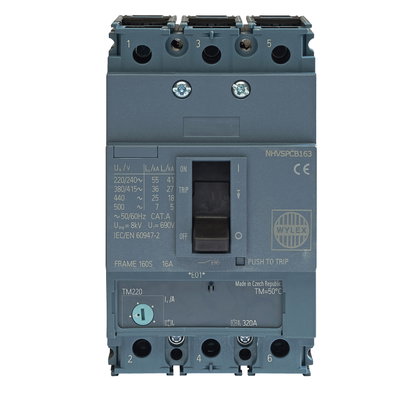16A 36kA 3P NHV MCCB ATFM c/w Box Terminals