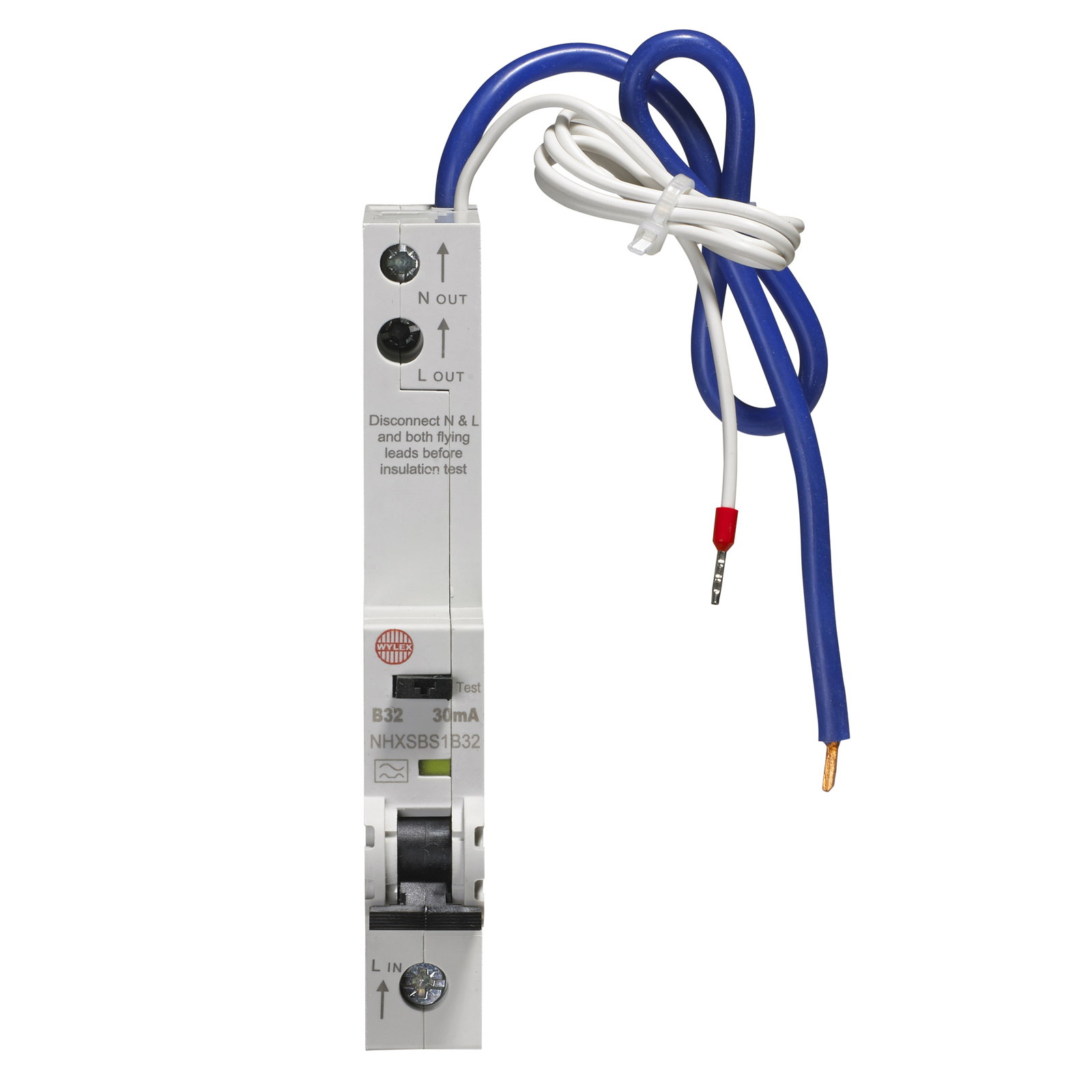 32A 30mA SPN B Curve 6kA Type A Uni-Directional RCBO