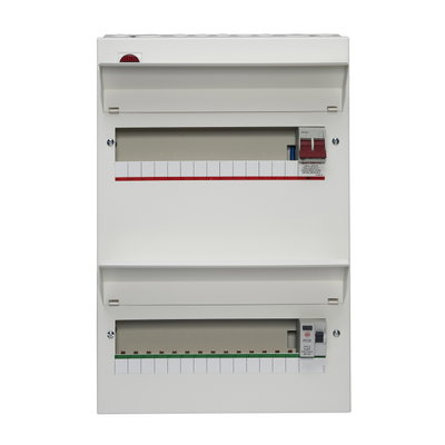 28 Way Split Load Duplex Consumer Unit 100A Main Switch +14, 80A 30mA RCD +14